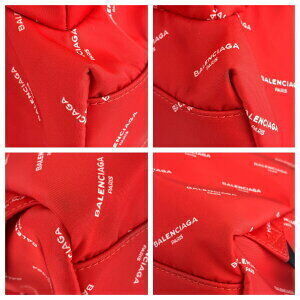 BALENCIAGA Explorer red black nylon backpack